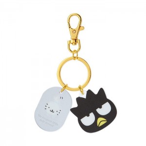 Hello Kitty Badtz-maru Besties Keychain Gris Negras | CL_HK99277