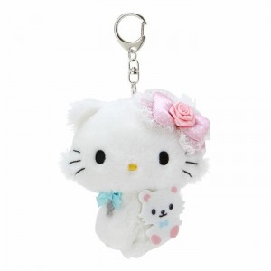 Hello Kitty Charmmy Kitty Plush Mascot Keychain Blancas | CL_HK43571