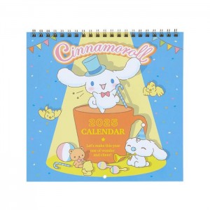 Hello Kitty Cinnamoroll 2025 Wall Calendar Multicolor | CL_HK62305