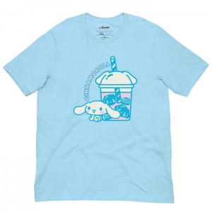 Hello Kitty Cinnamoroll Bubble Tea Tee Azules | CL_HK49119