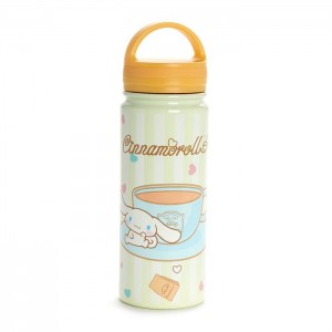 Hello Kitty Cinnamoroll Café Stainless Steel Water Bottle Beige | CL_HK14064