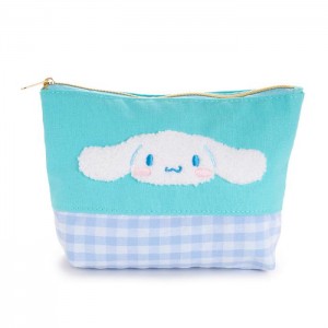 Hello Kitty Cinnamoroll Chenille Gingham Zipper Azules | CL_HK57850