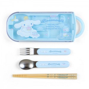 Hello Kitty Cinnamoroll Everyday Utensil Set Trio Azules | CL_HK95155