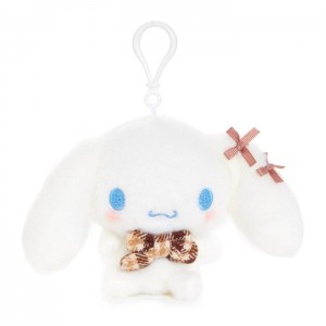 Hello Kitty Cinnamoroll Mascot Clip (Mocha Check Series) Blancas | CL_HK44616