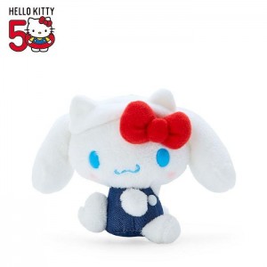 Hello Kitty Cinnamoroll Mascot Keychain Plush (Hello, Everyone! Series) Blancas Azules | CL_HK43444