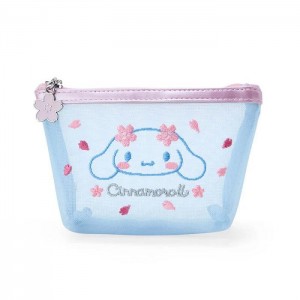 Hello Kitty Cinnamoroll Mesh Zipper (Pink Sakura Series) Azules | CL_HK47335