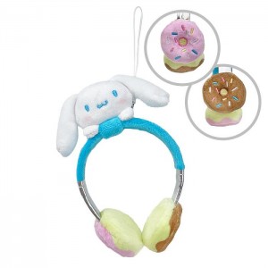 Hello Kitty Cinnamoroll Plush Headphones Bag Charm Blancas Azules | CL_HK99733