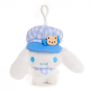 Hello Kitty Cinnamoroll Plush Mascot Clip (Gingham Cap Series) Blancas Azules | CL_HK31345