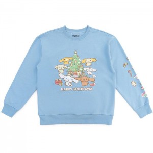 Hello Kitty Cinnamoroll and Friends x JapanLA Holiday Sweater Azules | CL_HK24134