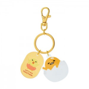 Hello Kitty Gudetama Besties Keychain Amarillo | CL_HK12113