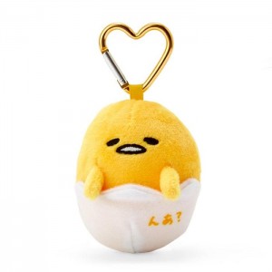 Hello Kitty Gudetama Plush Mascot All My Heart Keychain Amarillo Blancas | CL_HK68871