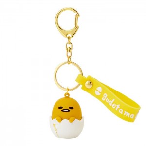 Hello Kitty Gudetama Signature Keychain Amarillo | CL_HK26142