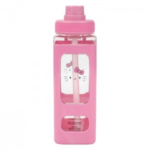 Hello Kitty Hello Kitty 24oz Square Travel Water Bottle Rosas | CL_HK30062