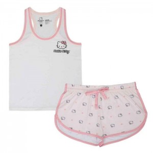 Hello Kitty Hello Kitty 2-Pc Tank and Shorts Loungewear Set Multicolor | CL_HK13081