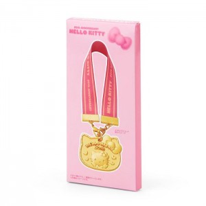 Hello Kitty Hello Kitty 50th Anniv. Blind Box Mini-Medal Charm Doradas | CL_HK30440