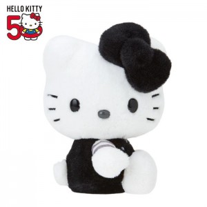 Hello Kitty Hello Kitty 50th Anniv. Plush Mascot (Black Monochrome) Blancas Negras | CL_HK87832