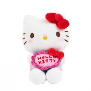 Hello Kitty Hello Kitty 50th Anniv. Plush Mascot Keychain (Full of Happy Series) Blancas Rosas | CL_HK44995