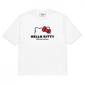 Hello Kitty Hello Kitty 50th Anniversary Classic Oversized Tee Blancas | CL_HK56180