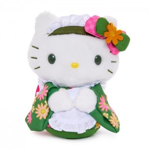 Hello Kitty Hello Kitty 6" Bean Doll Plush (Matcha Sweets Series) Rojas Verde | CL_HK68619