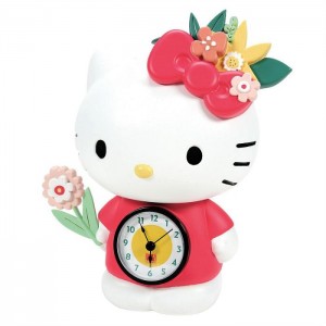 Hello Kitty Hello Kitty Blossoms Desk Clock Rojas | CL_HK98949