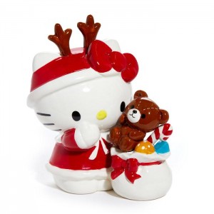 Hello Kitty Hello Kitty Ceramic Holiday Teddy Bear Figurine Rojas | CL_HK99824