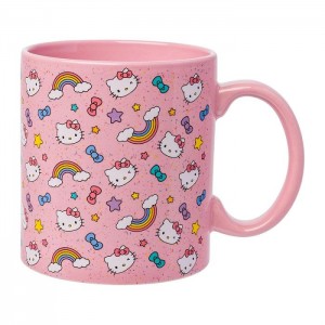 Hello Kitty Hello Kitty Ceramic Mug (Stars, Bows, & Rainbows) Rosas | CL_HK58682