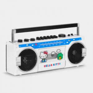 Hello Kitty Hello Kitty Classic BX-85 Bluetooth Cassette Player Boombox Azules Blancas | CL_HK53319