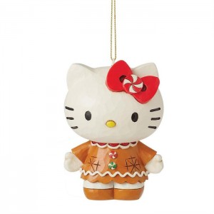 Hello Kitty Hello Kitty Gingerbread Hanging Ornament (Jim Shore Sanrio Collection) Marrones | CL_HK59915