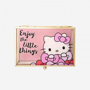 Hello Kitty Hello Kitty Glass Jewelry Box (Little Things) Rosas | CL_HK55683