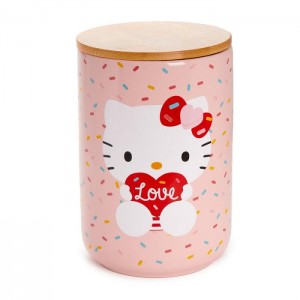 Hello Kitty Hello Kitty Holding Heart Ceramic Cookie Jar Rosas | CL_HK29607