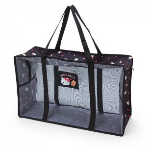 Hello Kitty Hello Kitty Mesh Storage Tote (Large) Negras | CL_HK31662