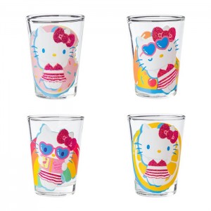 Hello Kitty Hello Kitty Mini Glass 4-Piece Set (Pool Floatie) Rosas | CL_HK92573