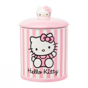 Hello Kitty Hello Kitty Pink Stripe Ceramic Storage Jar Rosas | CL_HK57763