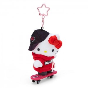 Hello Kitty Hello Kitty Plush Mascot Keychain (Sk8r Squad Series) Rojas | CL_HK63521