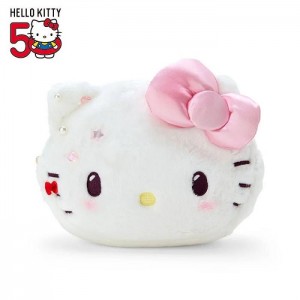 Hello Kitty Hello Kitty Plush Zipper (50th Anniv. The Future In Our Eyes) Blancas | CL_HK18545