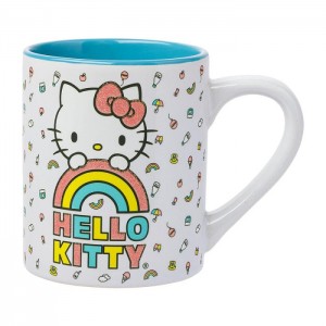 Hello Kitty Hello Kitty Rainbow Glitter Ceramic Mug Azules | CL_HK41349