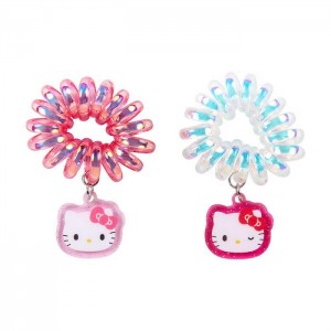 Hello Kitty Hello Kitty Spiral Hair Ties (Set of 2) Moradas Azules | CL_HK65695