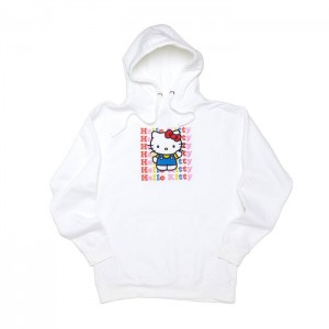 Hello Kitty Hello Kitty Watashi Wa Unisex Hoodie Blancas | CL_HK95829