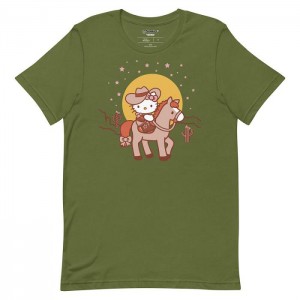 Hello Kitty Hello Kitty Wild West Tee Verde Oliva | CL_HK70879