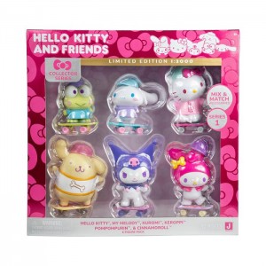 Hello Kitty Hello Kitty and Friends 4" Ultra-Premier 6-Pc Figure Set Multicolor | CL_HK10659