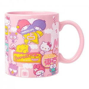 Hello Kitty Hello Kitty and Friends Ceramic Mug (Kawaii Fun) Rosas | CL_HK22973