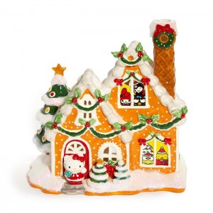 Hello Kitty Hello Kitty and Friends Ceramic Gingerbread Candle House Naranjas | CL_HK13275