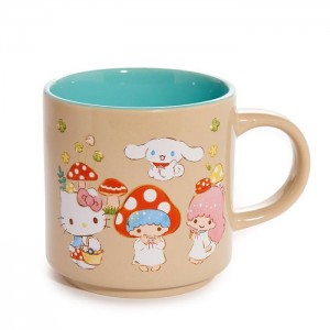 Hello Kitty Hello Kitty and Friends Mushroom Ceramic Mug Marrones | CL_HK11817