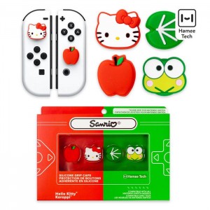 Hello Kitty Hello Kitty and Friends Switch Grip Caps (Hello Kitty + Keroppi) Rojas Verde | CL_HK80405