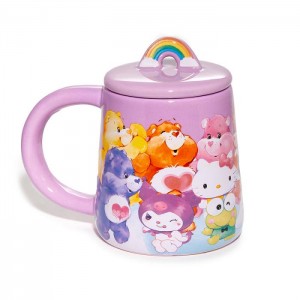 Hello Kitty Hello Kitty and Friends x Care Bears Lidded Mug Moradas | CL_HK98569