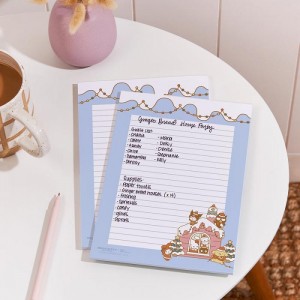 Hello Kitty Hello Kitty and Friends x Erin Condren Holiday Medium Notepad 2-Piece Set Azules | CL_HK83112