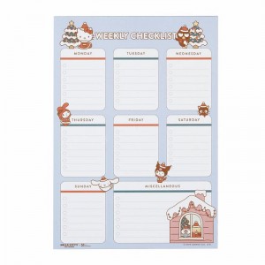 Hello Kitty Hello Kitty and Friends x Erin Condren Holiday Checklist Notepad Azules | CL_HK60102