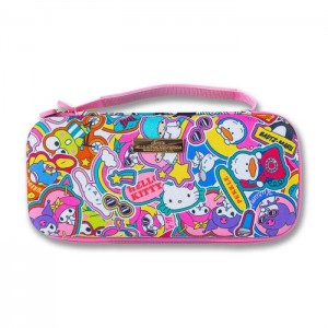 Hello Kitty Hello Kitty and Friends x Sonix Nintendo Switch Carrying Case (Stickers) Multicolor | CL_HK17468