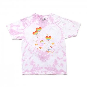 Hello Kitty Hello Kitty x Care Bears Tie-Dye Glitter Tee Rosas | CL_HK40014