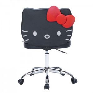 Hello Kitty Hello Kitty x Impressions Vanity Faux Leather Swivel Vanity Chair Negras | CL_HK58865